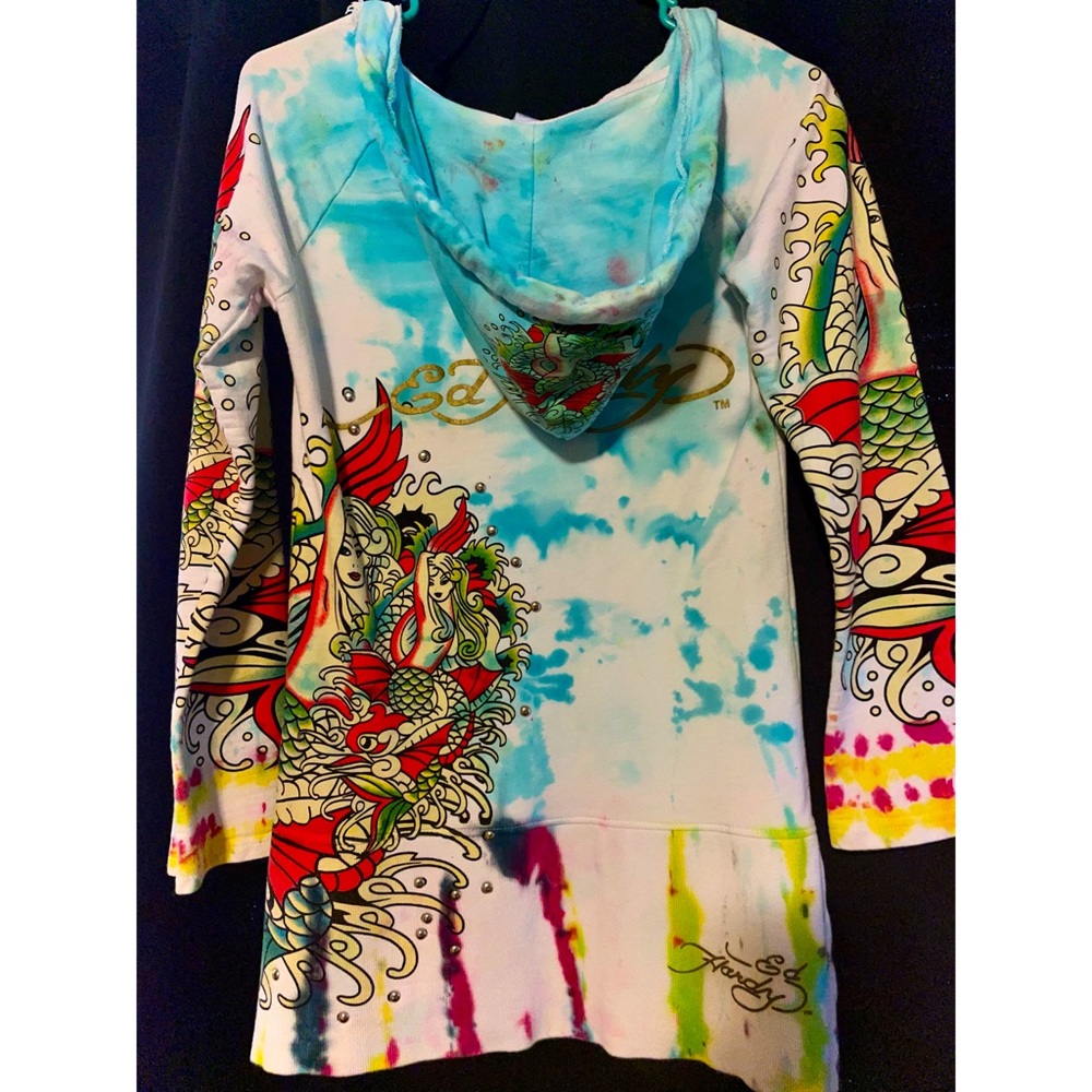 Vintage Ed Hardy Tie Dye Hoodie 🧜🏻‍♀️🐲💖